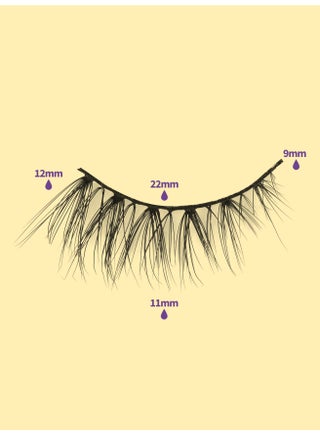 Half Lashes with Clear Band Corner Lashes 12MM Natural Look 3D False Eyelashes Wispy Soft Cat Eye Fluffy Curl Accent Lashes Sets（10 Pairs） - view 3